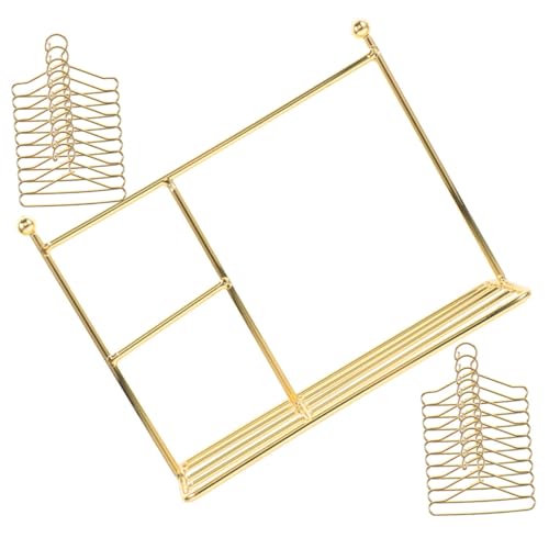Toddmomy 21 Stück Teiliges Mini Kleiderständer aus Hochwertigem Großer Goldener Kleiderhalter Plus Kleine Goldene Mini Kleiderbügel Puppenkleiderhalter für Puppenbekleidung und Toddmomy 21 Stück Teiliges Mini Kleiderständer aus Hochwertigem Großer Goldener Kleiderhalter Plus Kleine Goldene Mini Kleiderbügel Puppenkleiderhalter für Puppenbekleidung und von Toddmomy
