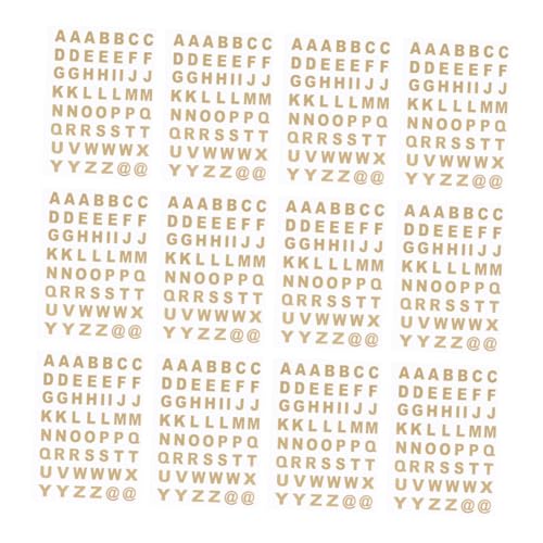 Toddmomy 25 Blatt Transparente Buchstabensticker Selbstklebend Goldfarbene Alphabet Aufkleber Klare Abziehbare Dekoration für Notizbücher Scrapbooking Papierbasteln Sichere Toddmomy 25 Blatt Transparente Buchstabensticker Selbstklebend Goldfarbene Alphabet Aufkleber Klare Abziehbare Dekoration für Notizbücher Scrapbooking Papierbasteln Sichere von Toddmomy
