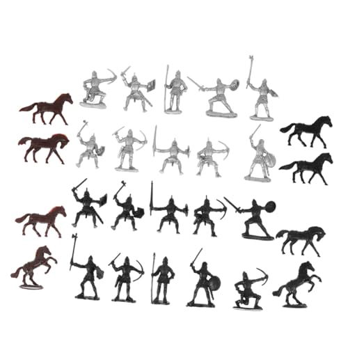 Toddmomy 28 Stück Teiliges Soldaten spielset aus Robustem Kunststoff Bestehend aus Soldaten Reitern und Pferden Mittelalterliche Rittermodelle für Sammeln Toddmomy 28 Stück Teiliges Soldaten spielset aus Robustem Kunststoff Bestehend aus Soldaten Reitern und Pferden Mittelalterliche Rittermodelle für Sammeln von Toddmomy