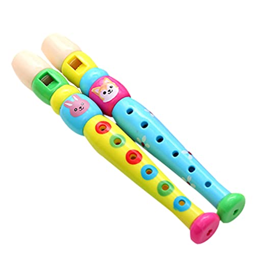 Toddmomy 2st Klarinette Flöte Musikinstrument Gehirn Spielzeug Cartoon-flöte Rekorder Für Kinder Musik Flöte Spielzeug Flöte Für Kinder Musik Spielzeug Kinderflöte Kleinkind Mädchen Plastik von Toddmomy