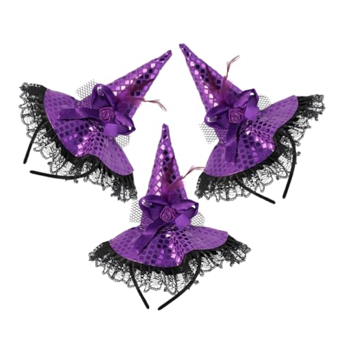 Toddmomy 3 Stück Hexenhut Haarreif mit Spitze und Pailletten Halloween Haar-accessoire für Damen und Mädchen Flexibler Bequemer Kopfschmuck für Party und Cosplay Toddmomy 3 Stück Hexenhut Haarreif mit Spitze und Pailletten Halloween Haar-accessoire für Damen und Mädchen Flexibler Bequemer Kopfschmuck für Party und Cosplay von Toddmomy