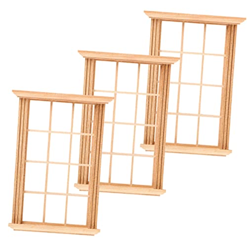 Toddmomy 3 Stück Maßstab Puppenhaus Fenster Dekoration Holzfensterrahmen Mini Hausmöbel Kreative Garten Miniaturen für Puppenhaus Zubehör Toddmomy 3 Stück Maßstab Puppenhaus Fenster Dekoration Holzfensterrahmen Mini Hausmöbel Kreative Garten Miniaturen für Puppenhaus Zubehör von Toddmomy