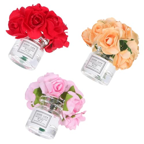 Toddmomy 3 Stück Miniatur Glasvase mit Rosenblumen Transparente Nordic-deko für Puppenhaus Handgefertigte Mini-blumendeko Kleine Vasen für Puppenhauszubehör und Sammler Toddmomy 3 Stück Miniatur Glasvase mit Rosenblumen Transparente Nordic-deko für Puppenhaus Handgefertigte Mini-blumendeko Kleine Vasen für Puppenhauszubehör und Sammler von Toddmomy