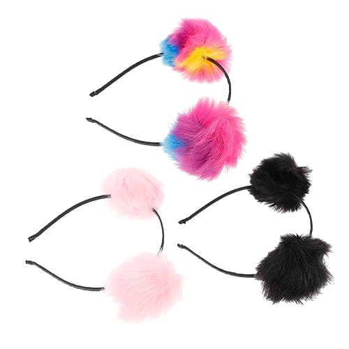 Toddmomy 3 Stück Teiliges Haarreif mit Flauschigen Pompons und Katzenohren Weiches Stirnband für Party Cosplay und Geburtstagsfeier Bunte Farben Bequemes Headwear Zubehör Toddmomy 3 Stück Teiliges Haarreif mit Flauschigen Pompons und Katzenohren Weiches Stirnband für Party Cosplay und Geburtstagsfeier Bunte Farben Bequemes Headwear Zubehör von Toddmomy