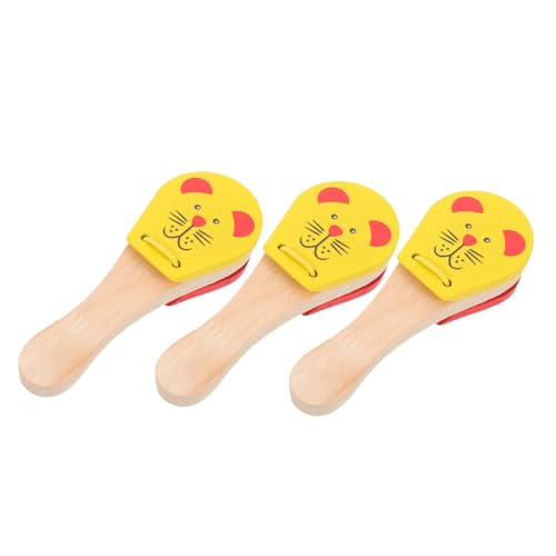 Toddmomy 3 Stück Teiliges Holz-klatschspielzeug für Ergonomisch Leicht Tiermotiviert Fördert Feinmotorik und Hand-Auge-koordination für Frühe Musikalische Früherziehung und Toddmomy 3 Stück Teiliges Holz-klatschspielzeug für Ergonomisch Leicht Tiermotiviert Fördert Feinmotorik und Hand-Auge-koordination für Frühe Musikalische Früherziehung und von Toddmomy