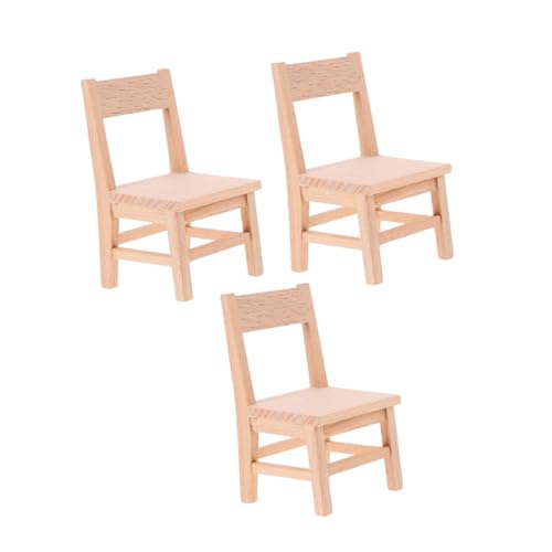 Toddmomy 3 Stück Teiliges Miniatur Holzstühle aus Holz Miniatur Puppenhaus Möbel Modell Kompakte Detailreiche Handwerkskunst Langlebig und Vielseitig für DIY Puppenhaus Dekoration und Spiel Toddmomy 3 Stück Teiliges Miniatur Holzstühle aus Holz Miniatur Puppenhaus Möbel Modell Kompakte Detailreiche Handwerkskunst Langlebig und Vielseitig für DIY Puppenhaus Dekoration und Spiel von Toddmomy