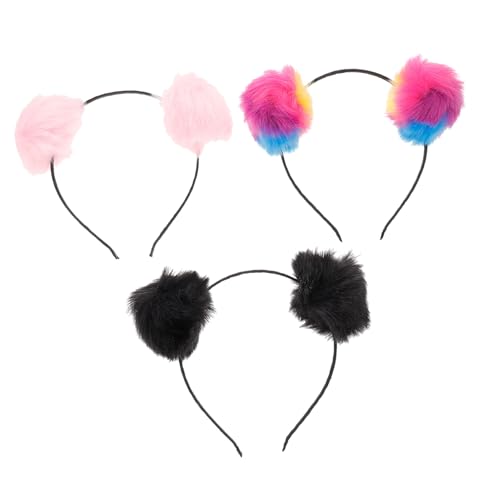 Toddmomy 3 Stück Teiliges Stirnband mit Flauschigen Pompons Niedliche Katzenohren Haarschmuck Weiches Haarreif für Party Karneval Kostüm und Alltag Farblich Sortiert Toddmomy 3 Stück Teiliges Stirnband mit Flauschigen Pompons Niedliche Katzenohren Haarschmuck Weiches Haarreif für Party Karneval Kostüm und Alltag Farblich Sortiert von Toddmomy
