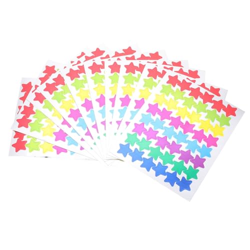Toddmomy 30 Blatt Kleine Bunte Aluminiumfolie Sternaufkleber für Belohnung Sticker Kindergarten Schuldekoration Selbstklebend Farbenfroh Langlebig Praktisch Toddmomy 30 Blatt Kleine Bunte Aluminiumfolie Sternaufkleber für Belohnung Sticker Kindergarten Schuldekoration Selbstklebend Farbenfroh Langlebig Praktisch von Toddmomy