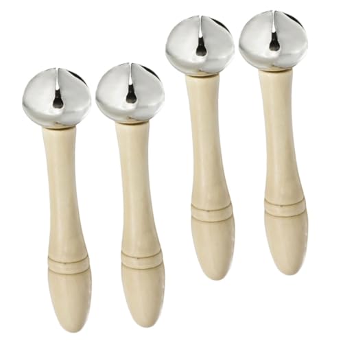 Toddmomy 4 Stück Hand Shake Bell mit Holzgriff Stabiles Percussion Musikinstrument Kompakt Langlebig und Tragbar für Musikpraxis Bühnenauftritte Einzigartiges Toddmomy 4 Stück Hand Shake Bell mit Holzgriff Stabiles Percussion Musikinstrument Kompakt Langlebig und Tragbar für Musikpraxis Bühnenauftritte Einzigartiges von Toddmomy