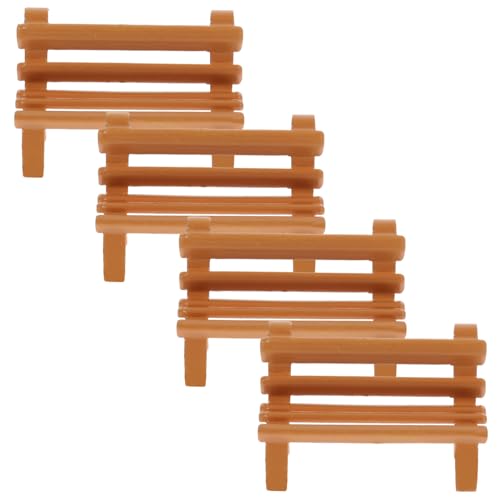Toddmomy 4 Stück Maßstab Rustikal Holzbank Modell für Puppenhaus Mikro Landschaft Sandtisch Dekoration für DIY Garten Wohnraumgestaltung Toddmomy 4 Stück Maßstab Rustikal Holzbank Modell für Puppenhaus Mikro Landschaft Sandtisch Dekoration für DIY Garten Wohnraumgestaltung von Toddmomy