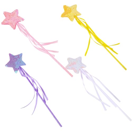 Toddmomy 4 Stück Teiliges Feenstab mit Leuchtenden Sternen Bunte Magiestäbe für Mädchen für Cosplay Faschingskostüme Geburtstagsfeiern und Kreative Bastelaktivitäten Toddmomy 4 Stück Teiliges Feenstab mit Leuchtenden Sternen Bunte Magiestäbe für Mädchen für Cosplay Faschingskostüme Geburtstagsfeiern und Kreative Bastelaktivitäten von Toddmomy
