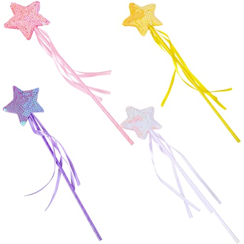 Toddmomy 4 Stück Teiliges Feenstab mit Leuchtenden Sternen Farbenfrohe Cosplay Zauberstäbe für Mädchen Leichtes Requisit für Party Geburtstag Shower und Kostümzubehör Toddmomy 4 Stück Teiliges Feenstab mit Leuchtenden Sternen Farbenfrohe Cosplay Zauberstäbe für Mädchen Leichtes Requisit für Party Geburtstag Shower und Kostümzubehör von Toddmomy