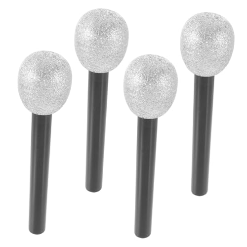 Toddmomy 4 Stück Teiliges Glitzerndes Mikrofon Gefälschtes Bühnenmikrofon aus Leichtem Schaumstoff Kindgerechte Party Requisiten für Mädchen und Jungen für Bühnenauftritte und Toddmomy 4 Stück Teiliges Glitzerndes Mikrofon Gefälschtes Bühnenmikrofon aus Leichtem Schaumstoff Kindgerechte Party Requisiten für Mädchen und Jungen für Bühnenauftritte und von Toddmomy