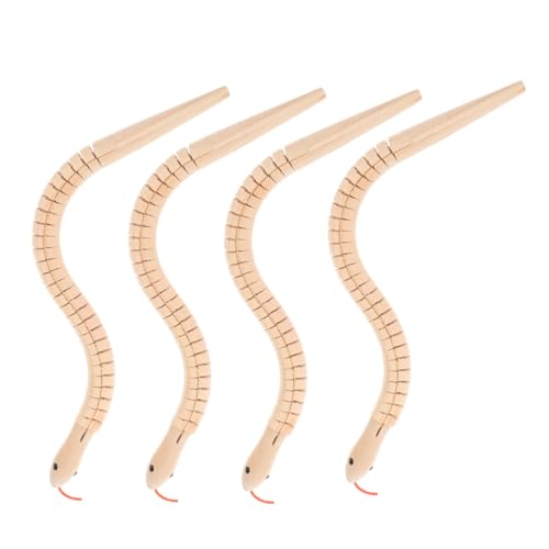 Toddmomy 4 Stück Teiliges Holzspielzeug Schlange Flexible Gelenke Naturbelassenes DIY Bastelset zum Bemalen Stabiles Reptilienmodell für Ab Jahren Fördert Kreativität und Motorische Toddmomy 4 Stück Teiliges Holzspielzeug Schlange Flexible Gelenke Naturbelassenes DIY Bastelset zum Bemalen Stabiles Reptilienmodell für Ab Jahren Fördert Kreativität und Motorische von Toddmomy