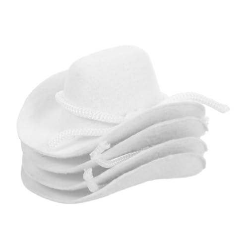 Toddmomy 4 Stück Teiliges Mini Cowgirl Hüte Weiß Flauschige Mini Western Hüte für Puppendekoration DIY Bastelzubehör Leichte Kleine Westernmützen für Puppenhaus Partydeko Toddmomy 4 Stück Teiliges Mini Cowgirl Hüte Weiß Flauschige Mini Western Hüte für Puppendekoration DIY Bastelzubehör Leichte Kleine Westernmützen für Puppenhaus Partydeko von Toddmomy