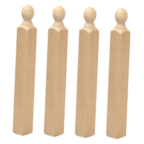 Toddmomy 4 Stück Teiliges Mini Holzsäulen für Puppenhaus Treppen DIY Zubehör Glatte Oberfläche Sicher zum Bemalen und Basteln Puppenmöbel Dekoration für Miniaturhäuser Toddmomy 4 Stück Teiliges Mini Holzsäulen für Puppenhaus Treppen DIY Zubehör Glatte Oberfläche Sicher zum Bemalen und Basteln Puppenmöbel Dekoration für Miniaturhäuser von Toddmomy