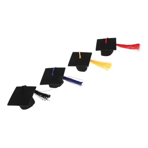 Toddmomy 4 Stück Teiliges Miniatur Abschlusskappen in Schwarz Blau Rot Gelb Dekorative Mini Hüte für Puppenhaus Dekoration DIY Haarspangen und Graduation Party Kleine Bastelaccessoires Toddmomy 4 Stück Teiliges Miniatur Abschlusskappen in Schwarz Blau Rot Gelb Dekorative Mini Hüte für Puppenhaus Dekoration DIY Haarspangen und Graduation Party Kleine Bastelaccessoires von Toddmomy