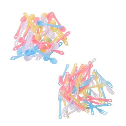 Toddmomy 40satz Mini-gabeln Und Löffel Aus Kunststoff Set Für Puppenhausbesteck Winzige Küchenutensilien Mit Lebendigen Farben Und Authentischen Details Für Miniatur-Haus-Ornamente Und Toddmomy 40satz Mini-gabeln Und Löffel Aus Kunststoff Set Für Puppenhausbesteck Winzige Küchenutensilien Mit Lebendigen Farben Und Authentischen Details Für Miniatur-Haus-Ornamente Und von Toddmomy