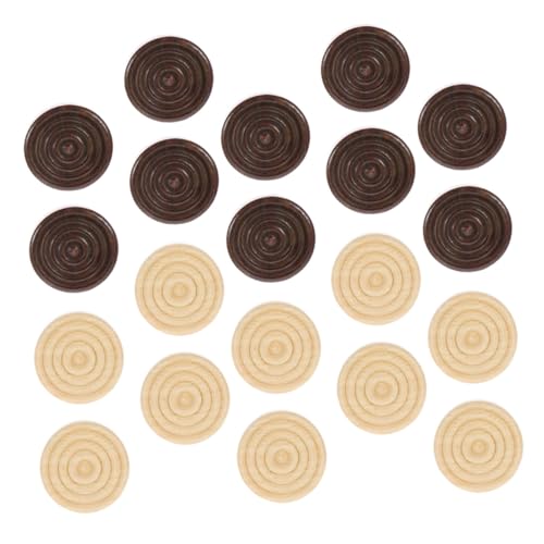 Toddmomy 48 Stück Holz-Checkers Spielsteine Stapelbar Runde Ersatzspielchips für Brettspiele Camping Reisen Familienunterhaltung Multifunktionale Holzscheiben Toddmomy 48 Stück Holz-Checkers Spielsteine Stapelbar Runde Ersatzspielchips für Brettspiele Camping Reisen Familienunterhaltung Multifunktionale Holzscheiben von Toddmomy