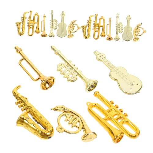 Toddmomy 48 Stück Miniatur Musikinstrumente Set Teilig Detaillierte Kunststoff Trompete Saxophon Violine Modelle Leichte Puppenhaus Dekoration für Weihnachtsbaum DIY Kranz Party Zuhause Toddmomy 48 Stück Miniatur Musikinstrumente Set Teilig Detaillierte Kunststoff Trompete Saxophon Violine Modelle Leichte Puppenhaus Dekoration für Weihnachtsbaum DIY Kranz Party Zuhause von Toddmomy