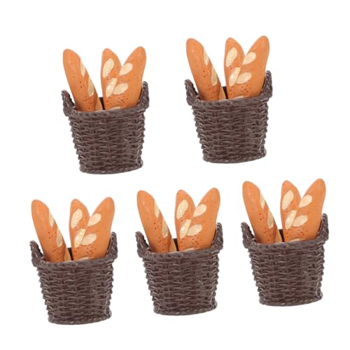 Toddmomy 5 Satz Teiliges Miniatur-brotkorb Realistischen Kunststoffbasierten Französischen Broten Vielseitig für Puppenhaus-küchen Bäckerei-Dekoration und Fotografie-szenen Kompakt und Toddmomy 5 Satz Teiliges Miniatur-brotkorb Realistischen Kunststoffbasierten Französischen Broten Vielseitig für Puppenhaus-küchen Bäckerei-Dekoration und Fotografie-szenen Kompakt und von Toddmomy