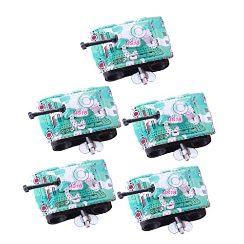 Toddmomy 5 Stück Teiliges Blechspielzeug Tank Wind Up Lustige Kleine Panzer für Kreative Motorik Toddmomy 5 Stück Teiliges Blechspielzeug Tank Wind Up Lustige Kleine Panzer für Kreative Motorik von Toddmomy