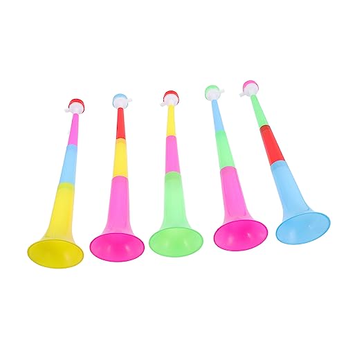 Toddmomy 5 Stück Teiliges Kunststoff Trompeten für Bunte Partyhörner Einfach zu Halten für Sportveranstaltungen Partys und Musikalische Unterhaltung zu Hause Toddmomy 5 Stück Teiliges Kunststoff Trompeten für Bunte Partyhörner Einfach zu Halten für Sportveranstaltungen Partys und Musikalische Unterhaltung zu Hause von Toddmomy