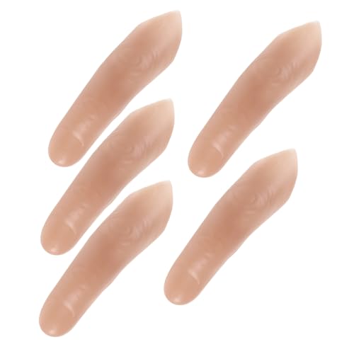 Toddmomy 5 Stück Teiliges Set Realistische Fake Finger Props mit Extra Langer Verlängerung Detailgetreue Theater Requisiten für Cosplay Rollenspiele und Spezielle Trick Performances Toddmomy 5 Stück Teiliges Set Realistische Fake Finger Props mit Extra Langer Verlängerung Detailgetreue Theater Requisiten für Cosplay Rollenspiele und Spezielle Trick Performances von Toddmomy
