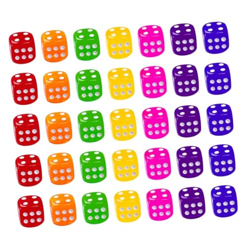 Toddmomy 50 Stück Teiliges Acryl Farbwürfel Transparente Langlebige Spielwürfel mit Großen Punkten Farbige Würfel für Brettspiele Party und Ktv Zufällige Farben Leicht und Zufällige Farbe Toddmomy 50 Stück Teiliges Acryl Farbwürfel Transparente Langlebige Spielwürfel mit Großen Punkten Farbige Würfel für Brettspiele Party und Ktv Zufällige Farben Leicht und Zufällige Farbe von Toddmomy