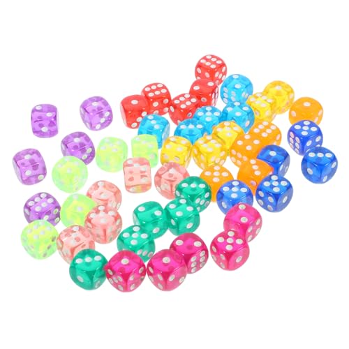 Toddmomy 50 Stück Teiliges Acryl Würfel mit Abgerundeten Ecken Transparente Bunte Spielwürfel für Party Zubehör Mathe Unterricht Würfelspiele und Familienfeiern Toddmomy 50 Stück Teiliges Acryl Würfel mit Abgerundeten Ecken Transparente Bunte Spielwürfel für Party Zubehör Mathe Unterricht Würfelspiele und Familienfeiern von Toddmomy