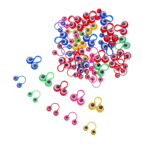 Toddmomy 50 Stück Teiliges Fingerpuppen mit Großen und Kleinen Bunten Augenringen für Leichtes Reisefreundliches als Party Mitgebsel für Fantasievolles Gruppenspiel Toddmomy 50 Stück Teiliges Fingerpuppen mit Großen und Kleinen Bunten Augenringen für Leichtes Reisefreundliches als Party Mitgebsel für Fantasievolles Gruppenspiel von Toddmomy