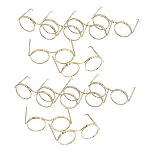 Toddmomy 50 Stück Teiliges Miniatur Brillen für Puppenhaus Realistische Goldfarbene Miniaturbrillen aus Draht für DIY Bastelprojekte Fotorequisiten und Detailreiche Puppenhausdekoration Toddmomy 50 Stück Teiliges Miniatur Brillen für Puppenhaus Realistische Goldfarbene Miniaturbrillen aus Draht für DIY Bastelprojekte Fotorequisiten und Detailreiche Puppenhausdekoration von Toddmomy