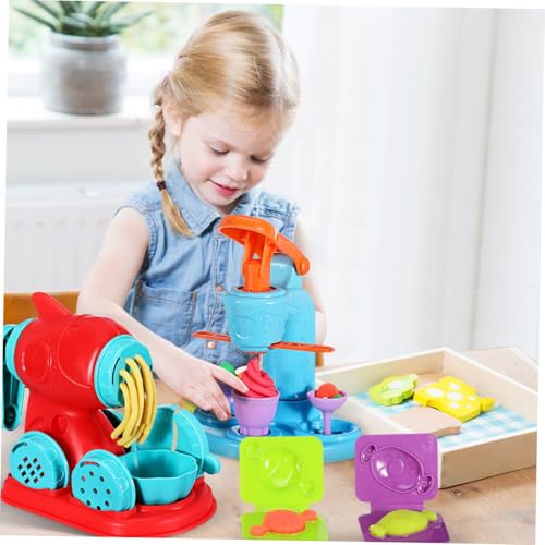 Toddmomy 51 Teiliges Knete Spielset mit Eismaschine Nudel und Hamburger Maschine Vielseitiges Knetwerkzeug für Kreative Küchen und Bastelspiele Geeignet für Jungen und Mädchen Ab Toddmomy 51 Teiliges Knete Spielset mit Eismaschine Nudel und Hamburger Maschine Vielseitiges Knetwerkzeug für Kreative Küchen und Bastelspiele Geeignet für Jungen und Mädchen Ab von Toddmomy