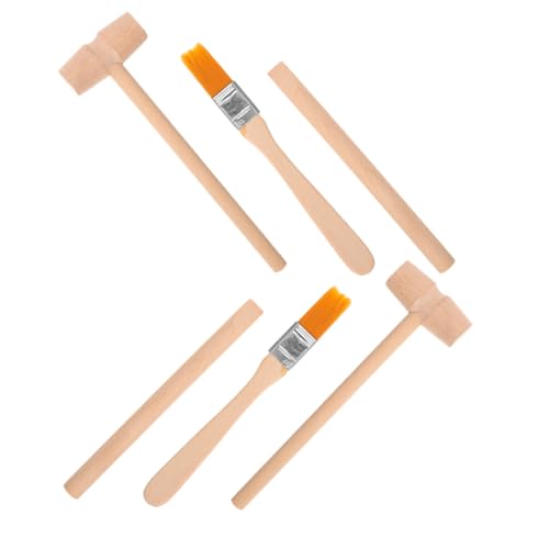 Toddmomy 6 Stück Ausgrabungsset Teiliges Archäologie mit Holzhammer Meißel und Pinsel Buntes Fossilien Ausgraben für Jungen und Mädchen zur Entdeckung von Dinosaurier Skeletten und Toddmomy 6 Stück Ausgrabungsset Teiliges Archäologie mit Holzhammer Meißel und Pinsel Buntes Fossilien Ausgraben für Jungen und Mädchen zur Entdeckung von Dinosaurier Skeletten und von Toddmomy