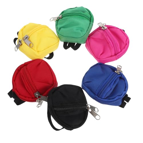 Toddmomy 6 Stück Mini Puppenrucksäcke mit Reißverschluss Cartoon-Design Leichte und Robuste Schulranzen für Puppen Vielseitiges Accessoire für Rollenspiele und Puppenhaus-spielspaß Toddmomy 6 Stück Mini Puppenrucksäcke mit Reißverschluss Cartoon-Design Leichte und Robuste Schulranzen für Puppen Vielseitiges Accessoire für Rollenspiele und Puppenhaus-spielspaß von Toddmomy