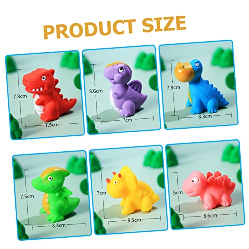 Toddmomy 6 Stück Teiliges Dinosaurier Badespielzeug aus Weichem Robustem Material Kompaktes Wasserspielzeug für Junge Mädchen und Lustige Quiekende Badetiere für Badewanne und Poolspaß Toddmomy 6 Stück Teiliges Dinosaurier Badespielzeug aus Weichem Robustem Material Kompaktes Wasserspielzeug für Junge Mädchen und Lustige Quiekende Badetiere für Badewanne und Poolspaß von Toddmomy