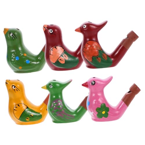 Toddmomy 6 Stück Teiliges Keramik vogelpfeifen Bunte Wasser vogelform Sicherer Tonspielzeug Glatte Oberfläche als Geburtstagsgeschenk und Party mitgebsel Toddmomy 6 Stück Teiliges Keramik vogelpfeifen Bunte Wasser vogelform Sicherer Tonspielzeug Glatte Oberfläche als Geburtstagsgeschenk und Party mitgebsel von Toddmomy