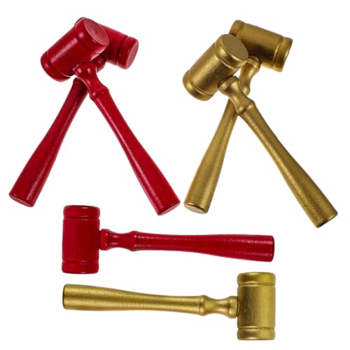 Toddmomy 6 Stück Teiliges Kleiner Richterhammer aus Holz Dekorativer Auktionshammer in Dunkelrot und Gold Leichtes Gerichtsspielzeug für Vielseitig Einsetzbar als für Auktionatoren und Toddmomy 6 Stück Teiliges Kleiner Richterhammer aus Holz Dekorativer Auktionshammer in Dunkelrot und Gold Leichtes Gerichtsspielzeug für Vielseitig Einsetzbar als für Auktionatoren und von Toddmomy
