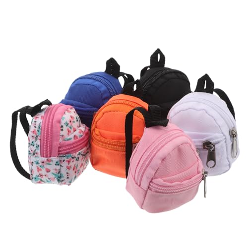 Toddmomy 6 Stück Teiliges Mini Puppen-Rucksack Stoff mit Reißverschluss Niedliche Kleine Schulranzen für Puppen Leichter Tragbarer Spielzeugrucksack für Puppenhaus Rollenspiel und Reisen Toddmomy 6 Stück Teiliges Mini Puppen-Rucksack Stoff mit Reißverschluss Niedliche Kleine Schulranzen für Puppen Leichter Tragbarer Spielzeugrucksack für Puppenhaus Rollenspiel und Reisen von Toddmomy