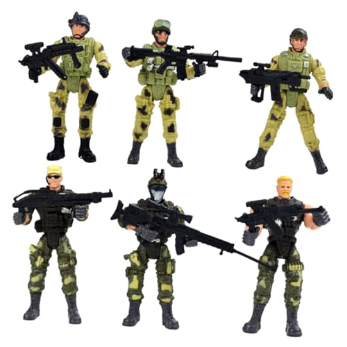 Toddmomy 6 Stück Teiliges Special Forces Modellspielzeug Realistische Soldatenfiguren Robustes Kunststoffmaterial Interaktives Eltern Junge Mädchen Fördert Hand Auge Koordination für Toddmomy 6 Stück Teiliges Special Forces Modellspielzeug Realistische Soldatenfiguren Robustes Kunststoffmaterial Interaktives Eltern Junge Mädchen Fördert Hand Auge Koordination für von Toddmomy