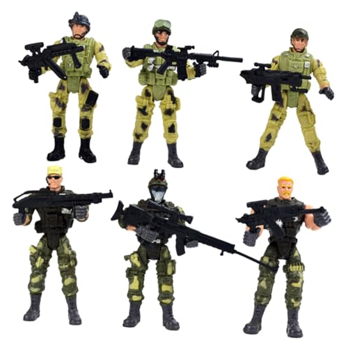 Toddmomy 6 Stück Teiliges Special Forces Soldaten Spielset aus Kunststoff Realistische Militärfiguren für Jungen und Mädchen Ab Jahren Interaktives Lernspielzeug Hand Auge koordination und Toddmomy 6 Stück Teiliges Special Forces Soldaten Spielset aus Kunststoff Realistische Militärfiguren für Jungen und Mädchen Ab Jahren Interaktives Lernspielzeug Hand Auge koordination und von Toddmomy