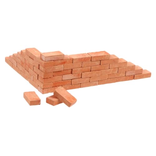 Toddmomy 60 Stück Teiliges Miniatur Ziegelset Maßstab Realistische Rote Tonziegel für DIY Sandtisch Puppenhaus und Mikrolandschaft Detailreiche Mini Ziegelsteine für Modellbau und Toddmomy 60 Stück Teiliges Miniatur Ziegelset Maßstab Realistische Rote Tonziegel für DIY Sandtisch Puppenhaus und Mikrolandschaft Detailreiche Mini Ziegelsteine für Modellbau und von Toddmomy