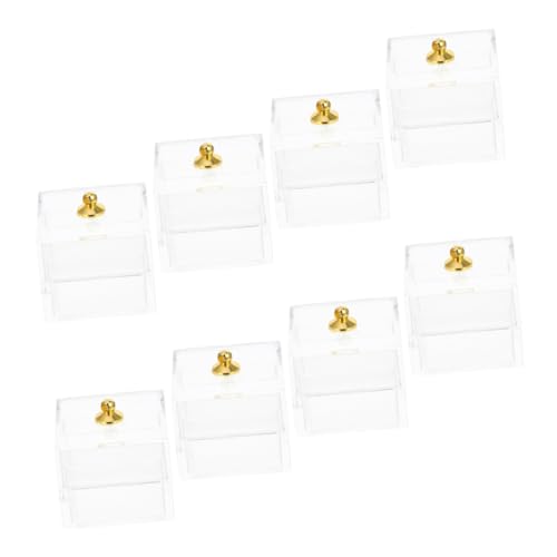 Toddmomy 8 Stück Maßstab Vielseitige Aufbewahrung für DIY Mini Geschenkbox Detailreiche Kunststoffbox für Puppenhaus Zubehör Toddmomy 8 Stück Maßstab Vielseitige Aufbewahrung für DIY Mini Geschenkbox Detailreiche Kunststoffbox für Puppenhaus Zubehör von Toddmomy