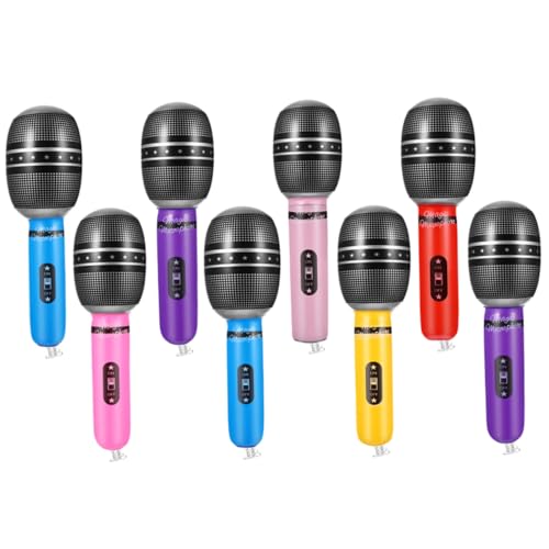 Toddmomy 8 Stück Teiliges Aufblasbares Mikrofon Stabilem PVC Realistische Show attrappen Kostüme Party und Karaoke Leicht Tragbar für Outdoor events und Rollenspiele Toddmomy 8 Stück Teiliges Aufblasbares Mikrofon Stabilem PVC Realistische Show attrappen Kostüme Party und Karaoke Leicht Tragbar für Outdoor events und Rollenspiele von Toddmomy