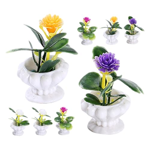 Toddmomy 8 Stück Teiliges Miniatur Bonsai Künstliche Topfpflanzen Farbenfrohe Simulation Puppenhaus Dekoration für Miniaturgärten und Kleine Häuser Toddmomy 8 Stück Teiliges Miniatur Bonsai Künstliche Topfpflanzen Farbenfrohe Simulation Puppenhaus Dekoration für Miniaturgärten und Kleine Häuser von Toddmomy