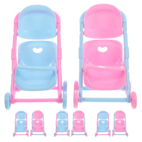 Toddmomy 8-teiliges Miniatur-Kinderwagen-Spielzeug: Babypuppe, Schiebe-Kinderwagen, Mini-Kinderwagen, Spielsachen mit Kinderwagen, Puppenhaus-Zubehör für Rollenspiele Kleiner Mädchen Toddmomy 8-teiliges Miniatur-Kinderwagen-Spielzeug: Babypuppe, Schiebe-Kinderwagen, Mini-Kinderwagen, Spielsachen mit Kinderwagen, Puppenhaus-Zubehör für Rollenspiele Kleiner Mädchen von Toddmomy