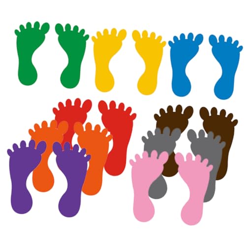 Toddmomy 9 Paare Bunte Fußabdruck Aufkleber Selbstklebend rutschfest Bodensticker für Kinderzimmer Kindergarten Schule Spielräume Zufällige Farbe Zufällige Farbe Toddmomy 9 Paare Bunte Fußabdruck Aufkleber Selbstklebend rutschfest Bodensticker für Kinderzimmer Kindergarten Schule Spielräume Zufällige Farbe Zufällige Farbe von Toddmomy