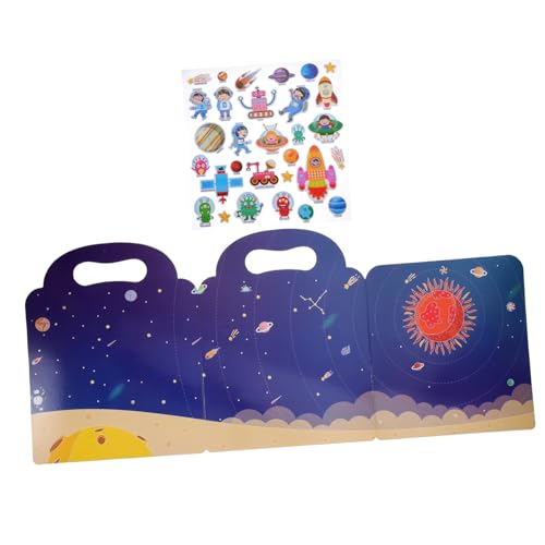 Toddmomy DIY Stickerbuch für Kleinkinder Tragbares Wiederverwendbares Ablösbares Stickerbuch mit Cartoon Motiven Pädagogisches für Kindergarten und Zuhause Lehrreiches Bastelset Toddmomy DIY Stickerbuch für Kleinkinder Tragbares Wiederverwendbares Ablösbares Stickerbuch mit Cartoon Motiven Pädagogisches für Kindergarten und Zuhause Lehrreiches Bastelset von Toddmomy