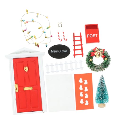 Toddmomy Einzigartiger Puppenhausschmuck Weihnachts DIY Dekoration Miniaturmöbelmodell Für Puppenhäuser Inklusive Festlichen Accessoires Und Liebevollen Details Ideal Für Kreative von Toddmomy