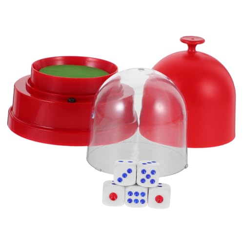 Toddmomy Elektrischer Würfelbecher Mittelgroß Rot Automatischer Dice Shaker aus Robustem Kunststoff Leicht und Tragbar mit Würfeln Verschleißfest und Einfach zu Reinigen für Bar und Toddmomy Elektrischer Würfelbecher Mittelgroß Rot Automatischer Dice Shaker aus Robustem Kunststoff Leicht und Tragbar mit Würfeln Verschleißfest und Einfach zu Reinigen für Bar und von Toddmomy
